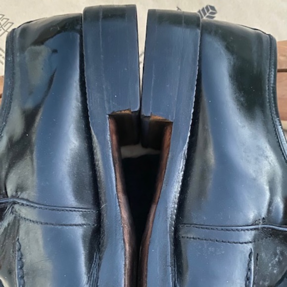 Genuine Dolce & Gabbana size 10 US, Black Leather, Made in Italy Vintage 80s 90s main image 4